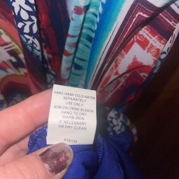 Rabbit Rabbit Rabbit dress multicolored handkerchief hem size 14 - Picture 6 of 6